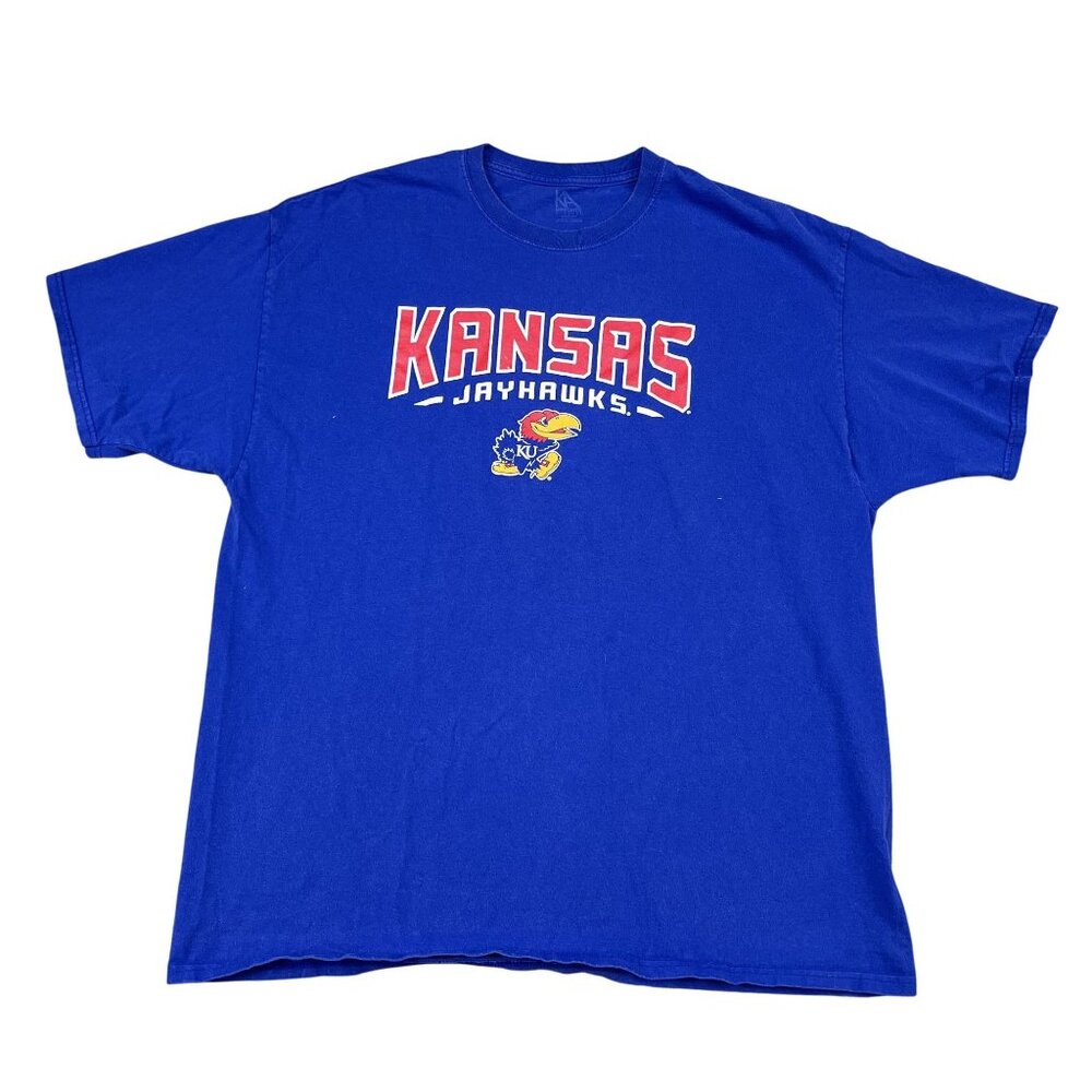 Kansas‎ Jayhawks Big Jay Blue T-Shirt Sz XXL